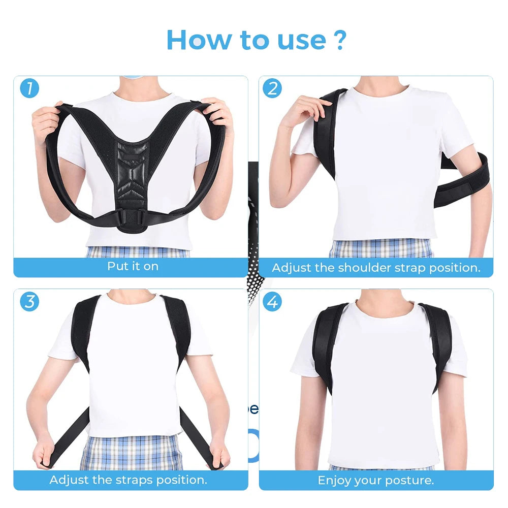 Adjustable Posture Corrector Belt for Women and Men