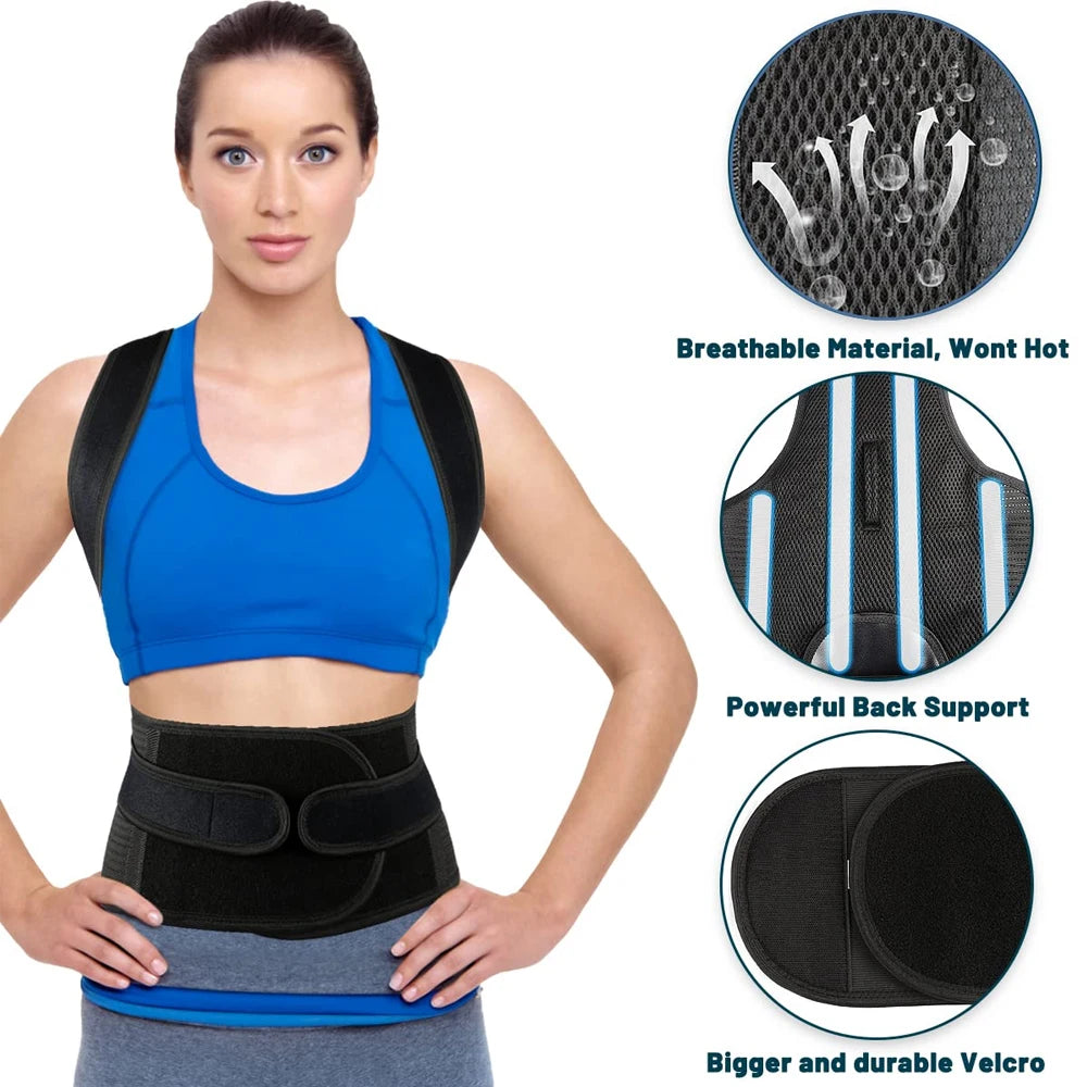Back Brace Posture Corrector for Women & Men,
